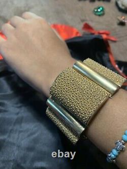 Rare Women's Art Sleeve Bracelet New Brass Or Bronze Vintage Trend