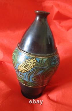 Rare and vintage, 1925 bronze vase from Primavera, 22 cm tall
