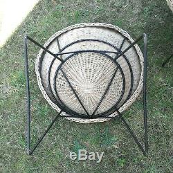 Rattan Set 4 Chairs And A Table Vintage Design 1970