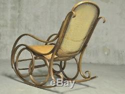Rocking Chair Thonet Art Nouveau 1900 Art Deco Vintage