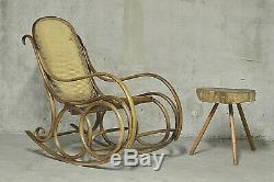 Rocking Chair Thonet Art Nouveau 1900 Art Deco Vintage