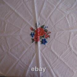 Round tablecloth vintage art nouveau polyester lace N3580