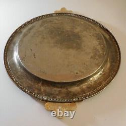 Round vintage Art Nouveau golden metal table design collection XX N6376