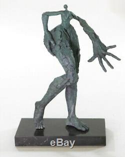 Salvador Dali Genuine Vintage Bronze Metal Female Surrealist Modern Art In
