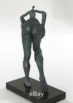 Salvador Dali Genuine Vintage Bronze Metal Female Surrealist Modern Art In