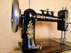 Sewing Machine SCUDAN New National Paris Vintage 1890 Art Nouveau