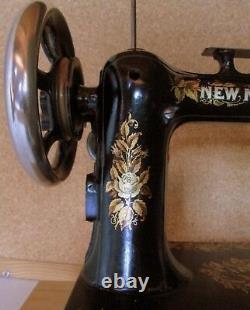 Sewing Machine SCUDAN New National Paris Vintage 1890 Art Nouveau