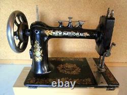 Sewing Machine SCUDAN New National Paris Vintage 1890 Art Nouveau