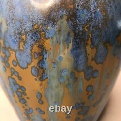 Signed PIERREFONDS vase with crystallization stoneware ART DECO art nouveau vintage antique
