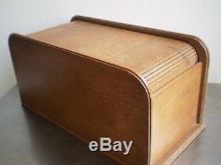 Small Binder A Curtain Wood Chene Deco Vintage 1900 Office Administration