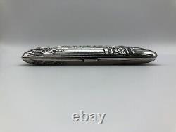 Solid Silver and Vermeil Cigarette Case Germany 1900 Art Nouveau