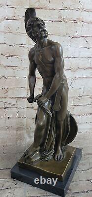 Superb Vintage Art Nouveau Style Roman Soldier Bronze Spolia Opima Sale