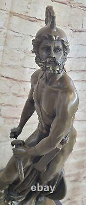 Superb Vintage Art Nouveau Style Roman Soldier Bronze Spolia Opima Sale