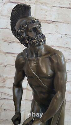 Superb Vintage Art Nouveau Style Roman Soldier Bronze Spolia Opima Sale