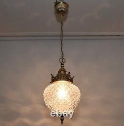 Suspended Lamp Brass Antique Style Ceiling Cover During Light New