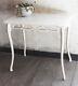 Table And 2 Old Wooden Saddles And Marble Art Nouveau Vintage 1900 Xx