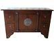 Tele Tv Cabinet Sideboard Dresser 4 Drawers Wood Mahogany Exotic Style Vintage Art