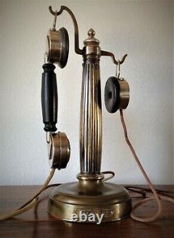 Telephone Ancient Column Art Nouveau Grammont Vintage Phone Telefon