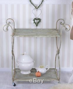 Trolley Kitchen Shabby Chic Antique Style Plateus