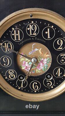 'Turn-of-Century Art Nouveau American Vintage Clock Camerden Forster New York'