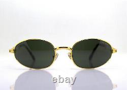 Van Gogh 41 Made In Italy Men's Sunglasses Women Oval Gold Vintage 90s