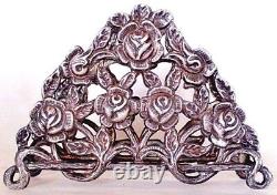 Vintage 1950s Sterling Art New Roses Letter Rack By Art-mexico