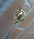 Vintage 9ct Gold Plated Art Nouveau Hatpin Height / M 1909 Chester By Charles Horner