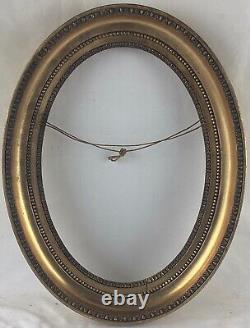 Vintage Antique Art Nouveau Gold Oval Picture Frame 40.7 x 28.7 CM