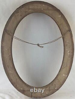 Vintage Antique Art Nouveau Gold Oval Picture Frame 40.7 x 28.7 CM