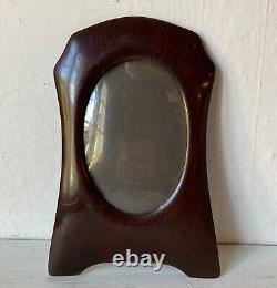 Vintage Antique Art Nouveau Wooden Photo Frame R6 Viewing Size 13.3 X 9 CM