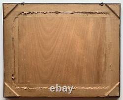 Vintage Antique Brown Oak Art Nouveau Frame with Bavarian Clasp #1