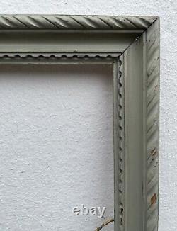 Vintage Antique White Old Style Shabby Chic Wooden Art Nouveau Photo Frame