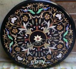 Vintage Art And Crafts Work Inlaid Coffee Top Round Table Dinner Table 152cm