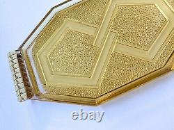 Vintage Art Deco Moulded Glass Tray
