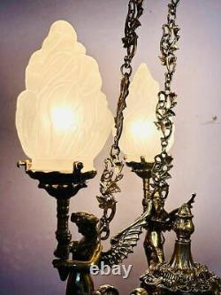 Vintage Art Deco New Mermaid Suspended Ceiling Light Lustre Lamp