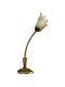 Vintage Art Deco Nouveau Bronze Minimalist Free-form Floral Torchere Lamp