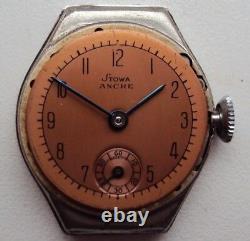 Vintage Art Deco Watch Stowa Anchore Cal. 200 New With Tags 1930 S