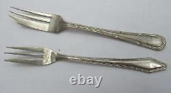 Vintage Art Nouveau 20th Century Silver-plated Metal Serving Utensils Forks