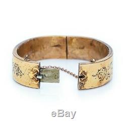 Vintage Art Nouveau Antique 14k Gold Filled Gf D'epargne Size Wedding Bracelets