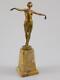 Vintage Art Nouveau Bronze Schmidt-felling Sculpture Nude Nude Dancer 20. Jhd