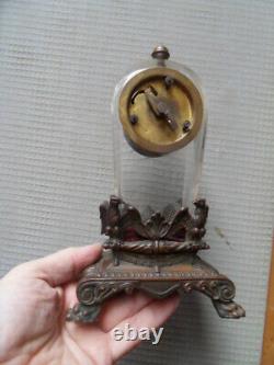 Vintage Art Nouveau Clock Uhr Clock Junghans Has Decor Imperial Eagle