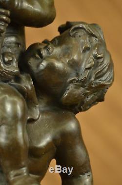 Vintage Art Nouveau French Bronze Sculpture Figurine Hot-cast Home Decor
