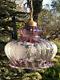Vintage Art Nouveau Glass Globe Suspension Lamp