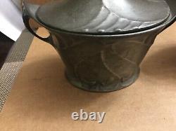 Vintage Art Nouveau Pewter Creamer and Sugar from Germany #4510