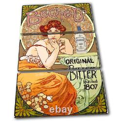 Vintage Art Nouveau Poster Triple Wall Art Photo Print