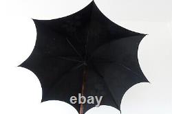 Vintage Art Nouveau Silver Handled Antique Umbrella