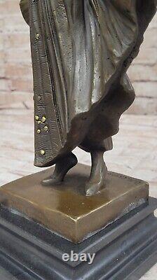 Vintage Art Nouveau Style Bronze Statue Chiparus Sculpture 'Lost' Cire Method