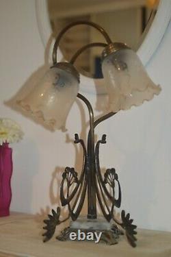 Vintage Art Nouveau Table Lamp Art Deco Table Lamp