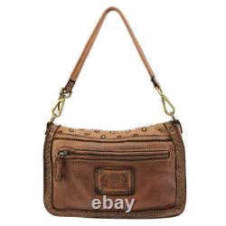 Vintage Bayside Leather Shoulder Bag 84 Made In Italy Art. 422 B