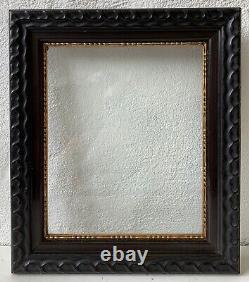 Vintage Black Photo Frame Profile Frame Fold Dimensions 32.8 X 27 CM Antique Art Nouveau